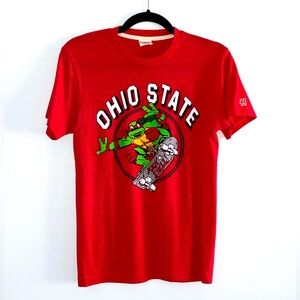 Homage Men’s size XS TMNT Raphael OHIO STATE graphic Tshirt